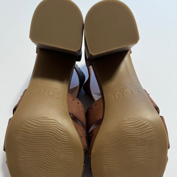 SOUL by Naturalizer NWOT Christina Heeled Casual Sandal Size 9W (C) - Picture 9 of 10